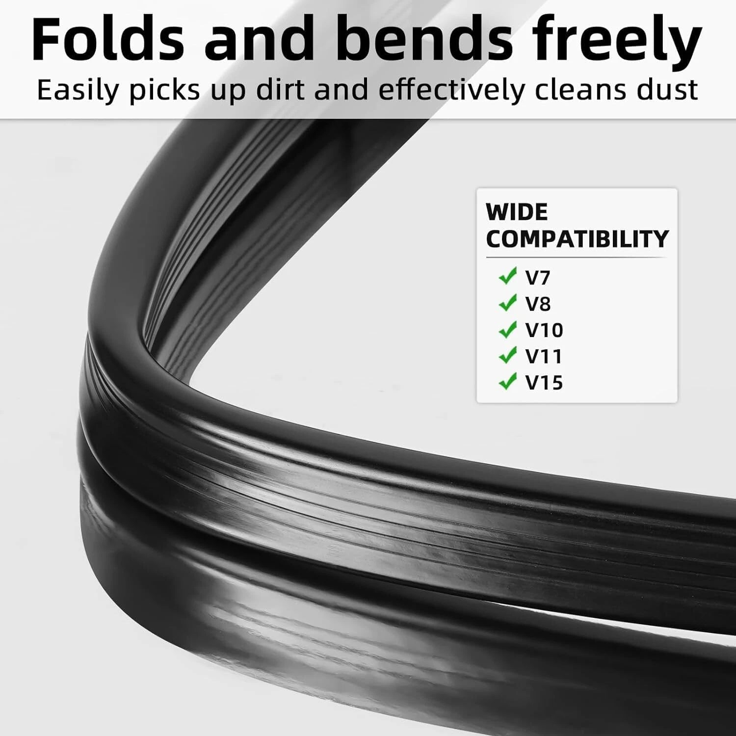 Dyson Flexible Crevice Tool – 22.6" Extended Bendable Attachment for Dryer Vent, Car Detailing & Tight Corners V7 V8 V10 V11 V12 V15 Gen5